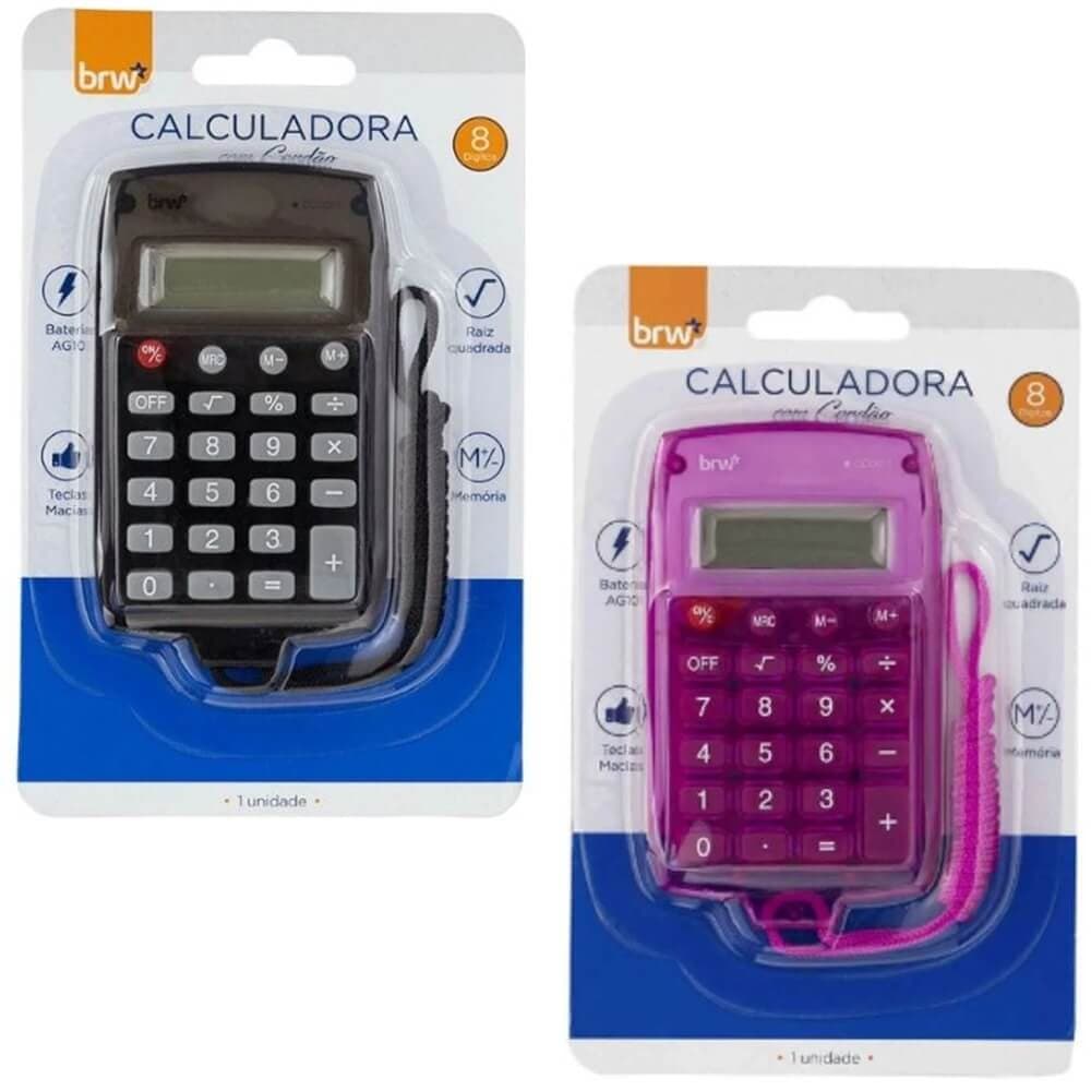 Calculadora de Bolso 8 Digitos com Cordao (Ref. CC0011) BRW