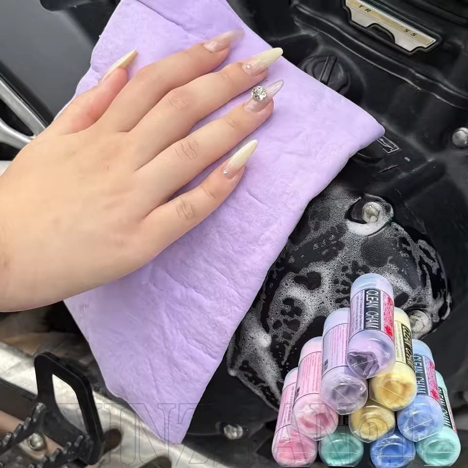 Toalha De Lavagem De Carro Pva-Pano De Limpeza Acessórios Automática Ultra Absorvente , Sem Arranhões E Reutilizável-Sec