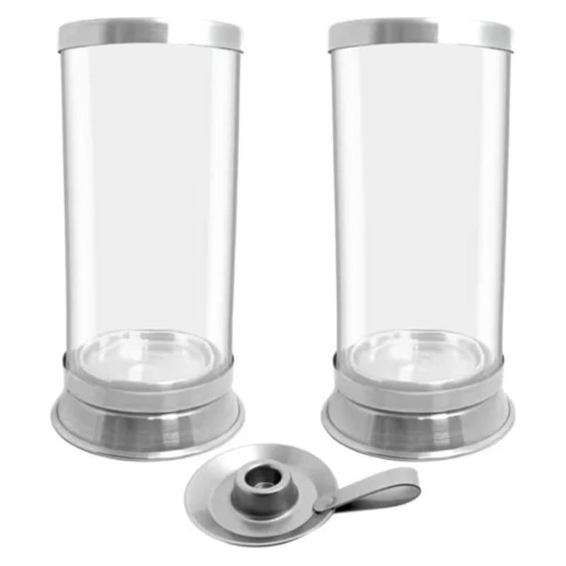 2 Suportes de Vela 7 Dias,Protetor de Velas + Castiçal Vela fina