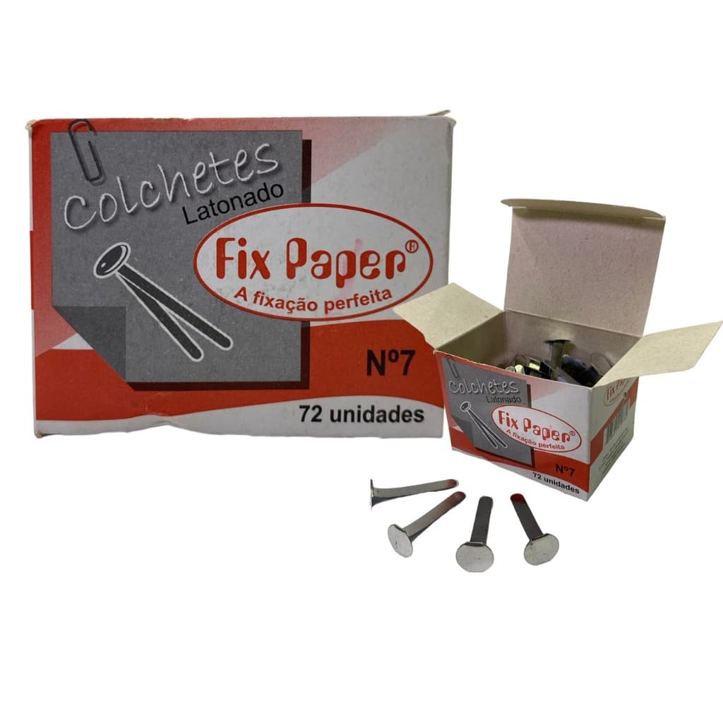 Colchete Latonado N°7 Caixa Com 72 unidades