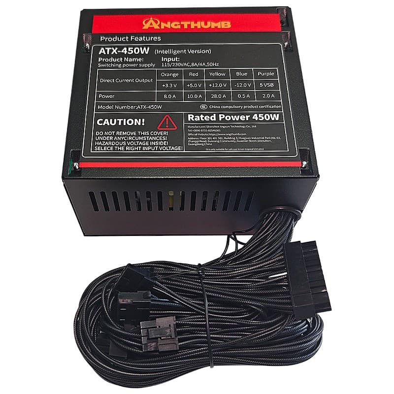 Fonte 450W Real ATX - Angthumb