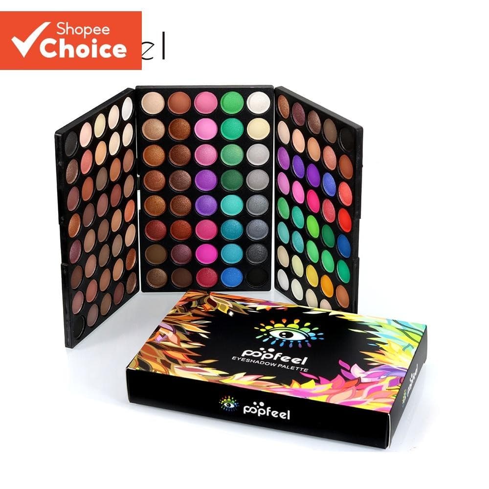 120 Paleta De Sombra Colorida Mate Maquiagem Altamente Pigmentada Em Pó Longa Duração À Prova D'água