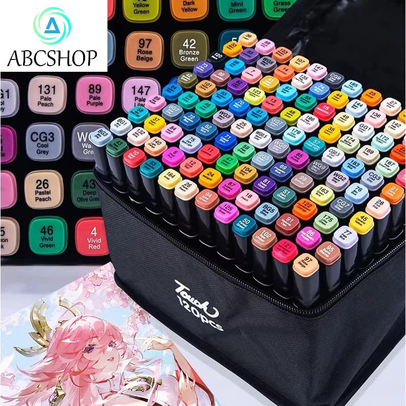 24/36/48/60/80 Peças Caneta Marcadora De Ponta Dupla Conjunto De Canetas De Aquarela Especial