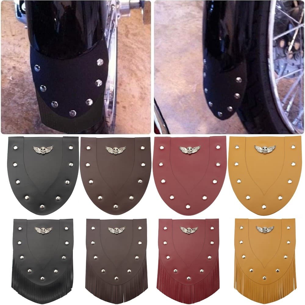 Motocicleta Universal Tassesl Crânio Frente Fender Aleta Paralama Modificado Capa Para Harley Sportster Ferro XL 883 120