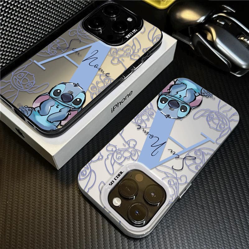 Capinha Personalizado disney lilo stitch seu nome para iPhone 11 normal 15 12 13 14 15 pro16 pro max 14 15 16 plus