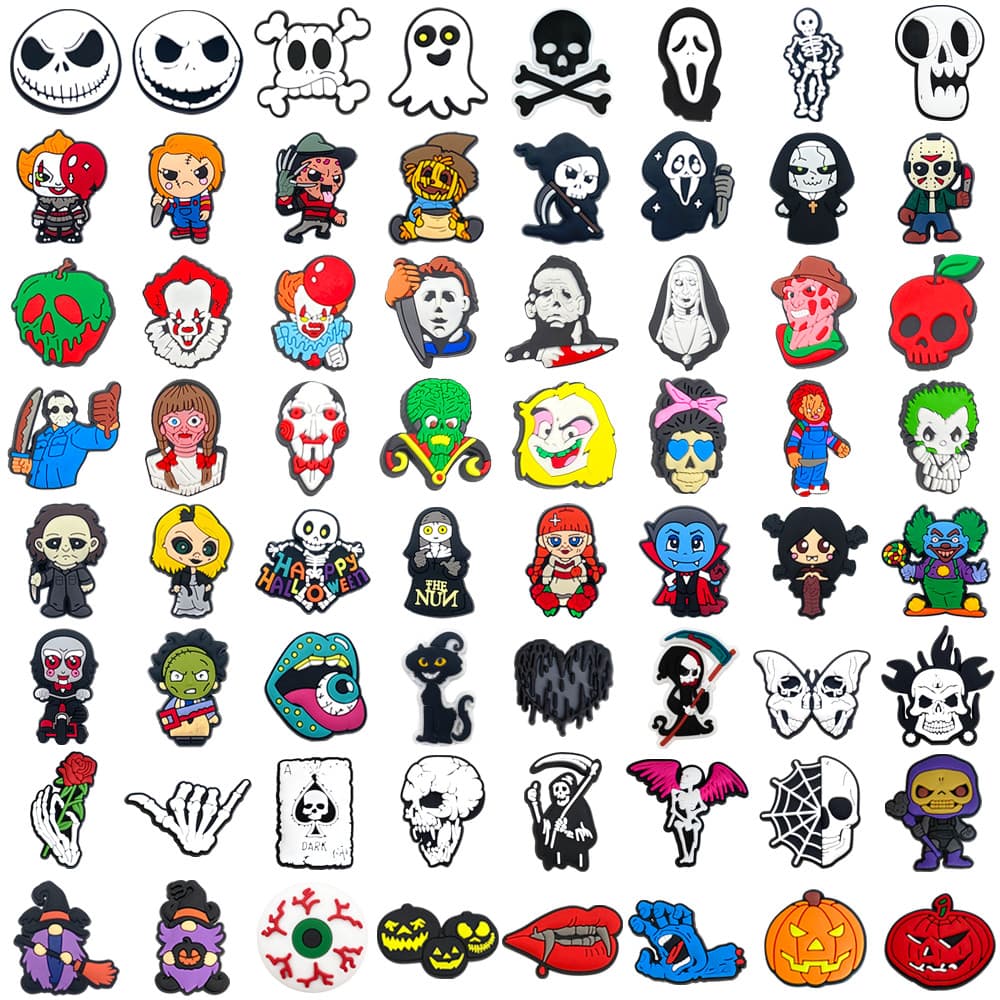 MEIDJ Encantos De Sapato 100 Decorações Com Tema De Halloween Acessórios De PVC Botão