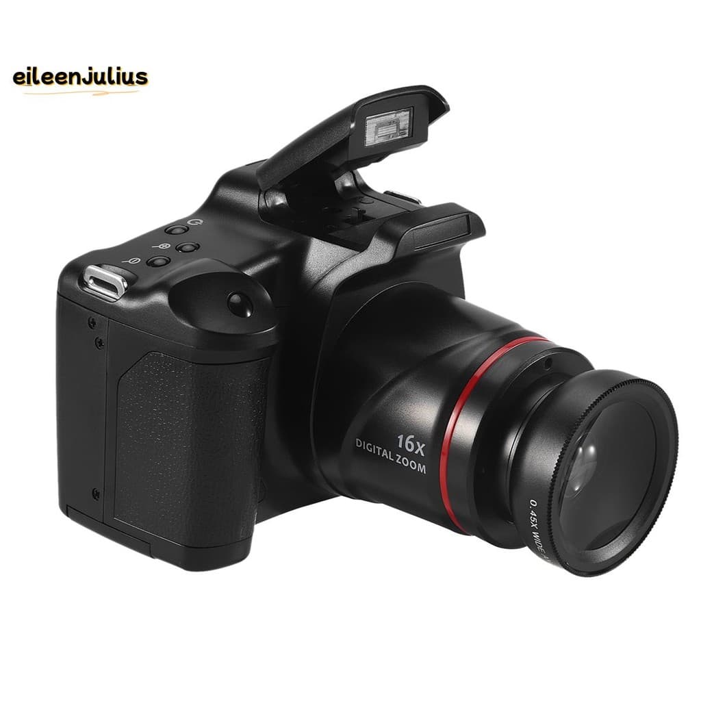 Câmera De Fotografia Profissional SLR Filmadora Digital Portátil 16X Zoom 16MP Saída HD Selfie