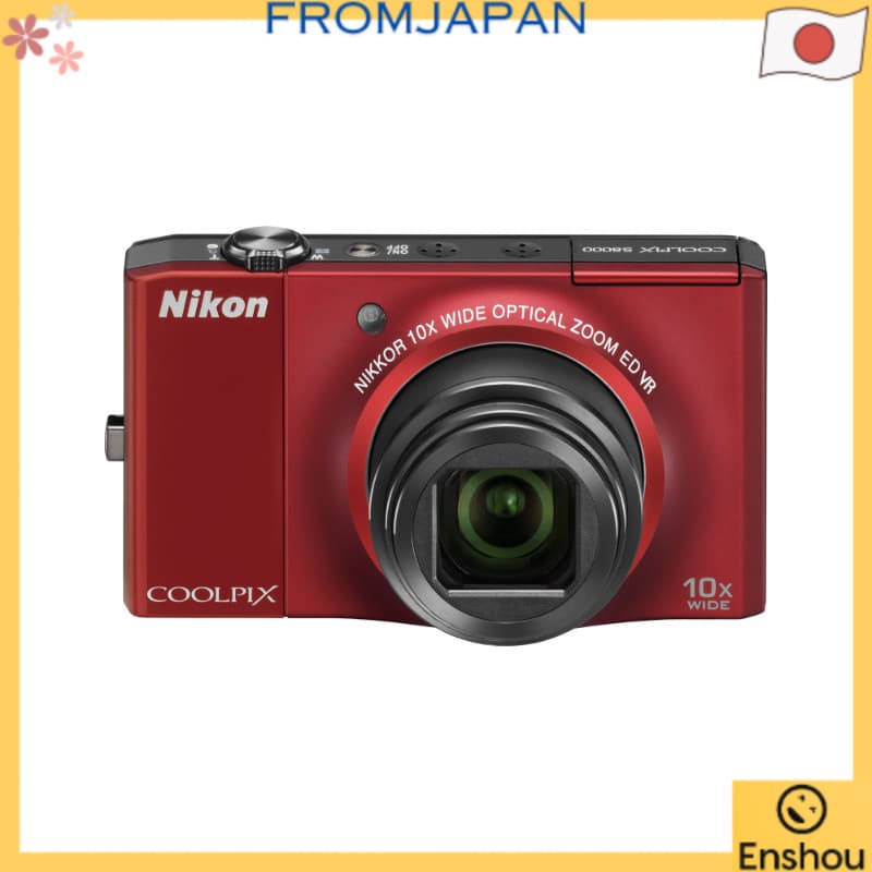 [USED]Do Japão [Usado] Câmera Digital Nikon COOLPIX S8000 Vermelho Flash S8000RD