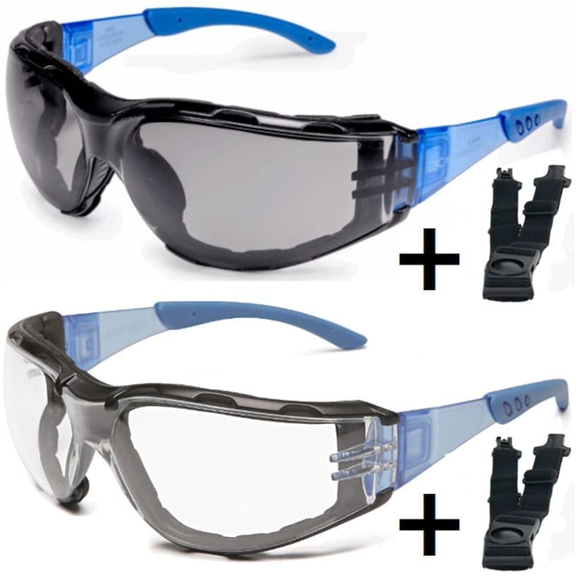 Óculos de Segurança Imola AntiEmbaçante e AntiRisco Incolor ou Fumê CA51362 Spots, Paintball, Vôlei, Ciclismo, indústria