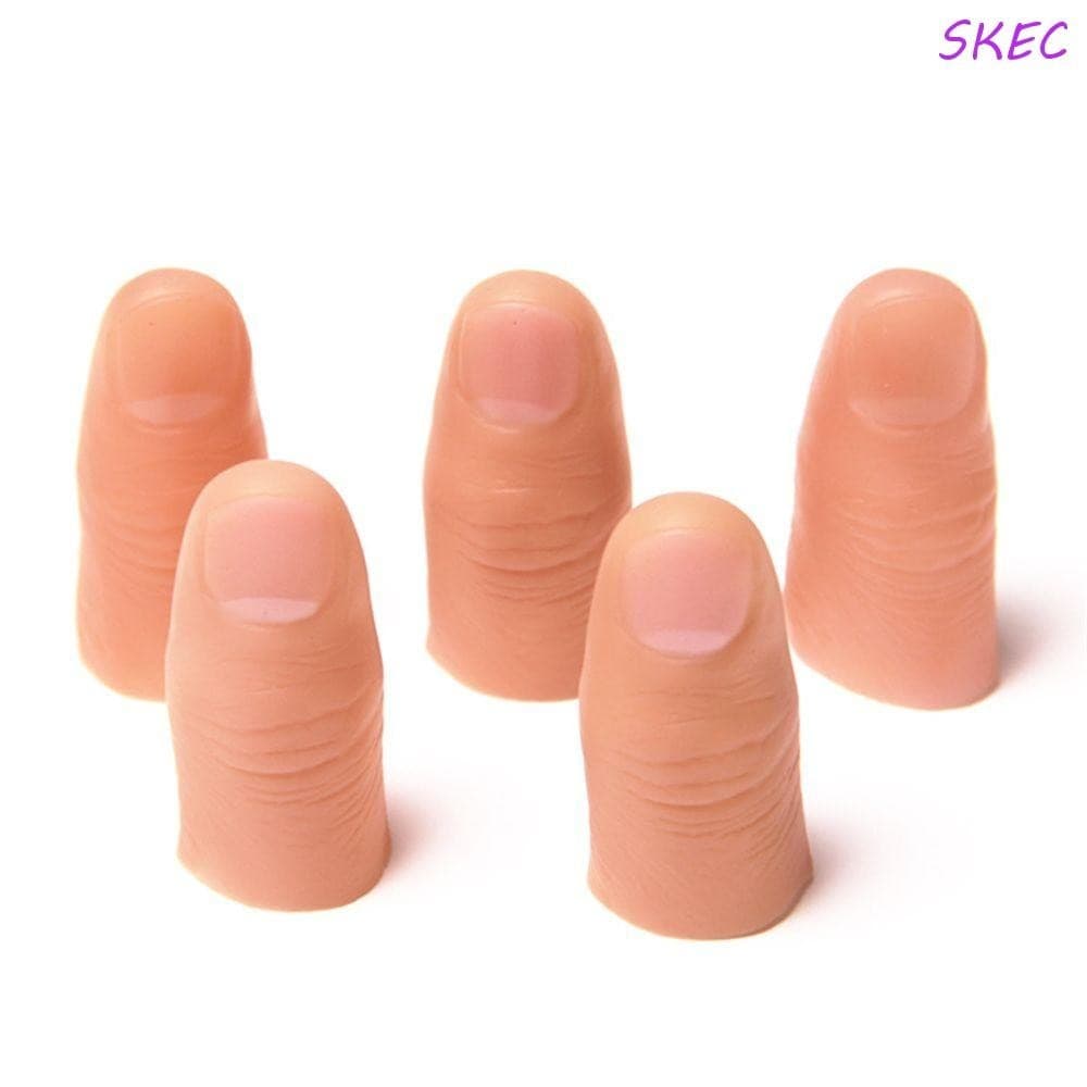 SKEC Fake Finger Christmas Gifts Funny Toys Street Trick Thumb Tip Close-Up Dedos Mágicos De Ponta Mágica