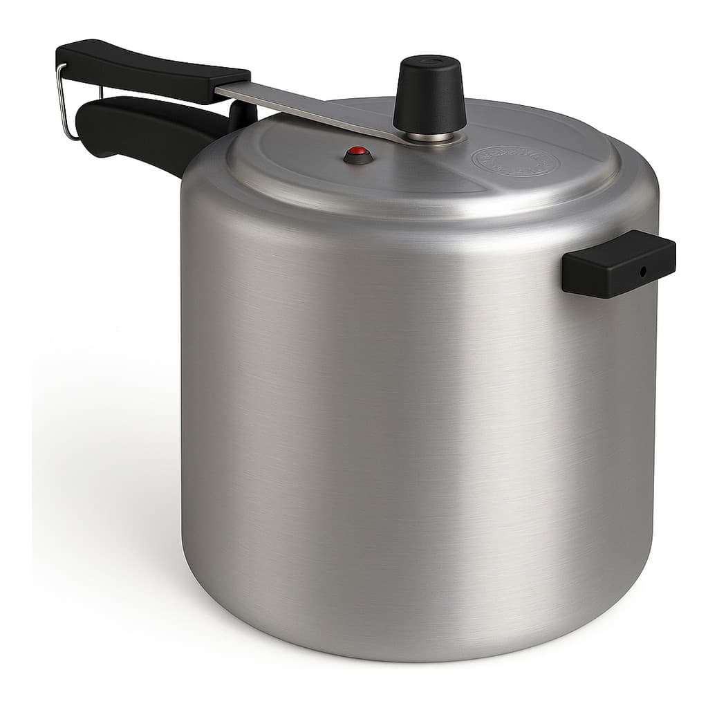 Panela Pressão 7L Alumínio Polido Fechamento Interno Cabo Baquelite Cozinha Segura