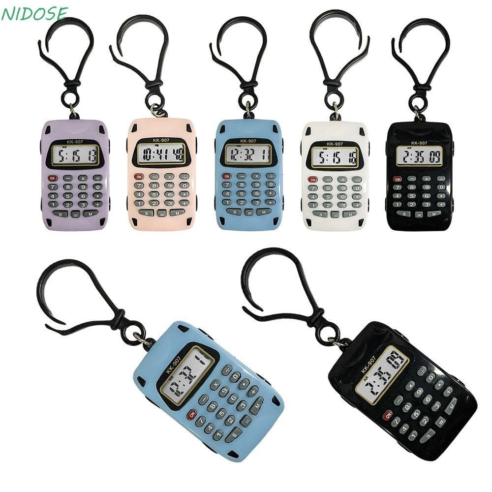 Calculadora Eletrônica NIDOSE , Mini Calculadoras De Bolso Com Display De 8 Dígitos , Chaveiro Criativo Multifuncional