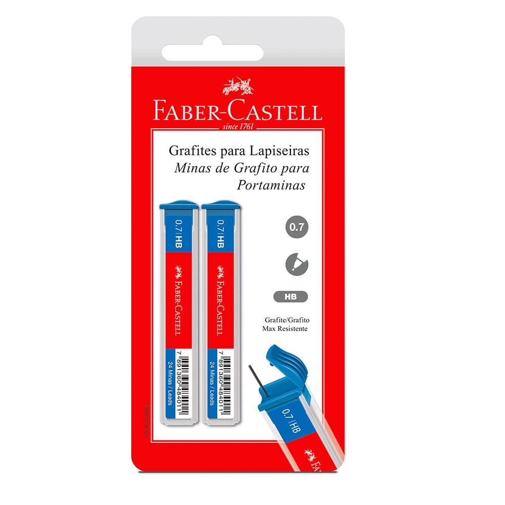 Grafite 0.7 mm SM/TMG07HB com 2 unidades Faber-Castell