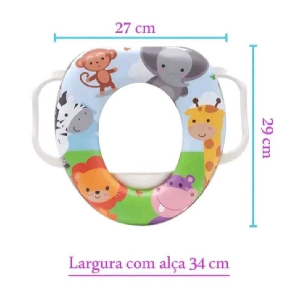 Assento Infantil Com Alça Redutor Sanitário Acolchoado Adaptador Privada - Envio Já! click CLICK