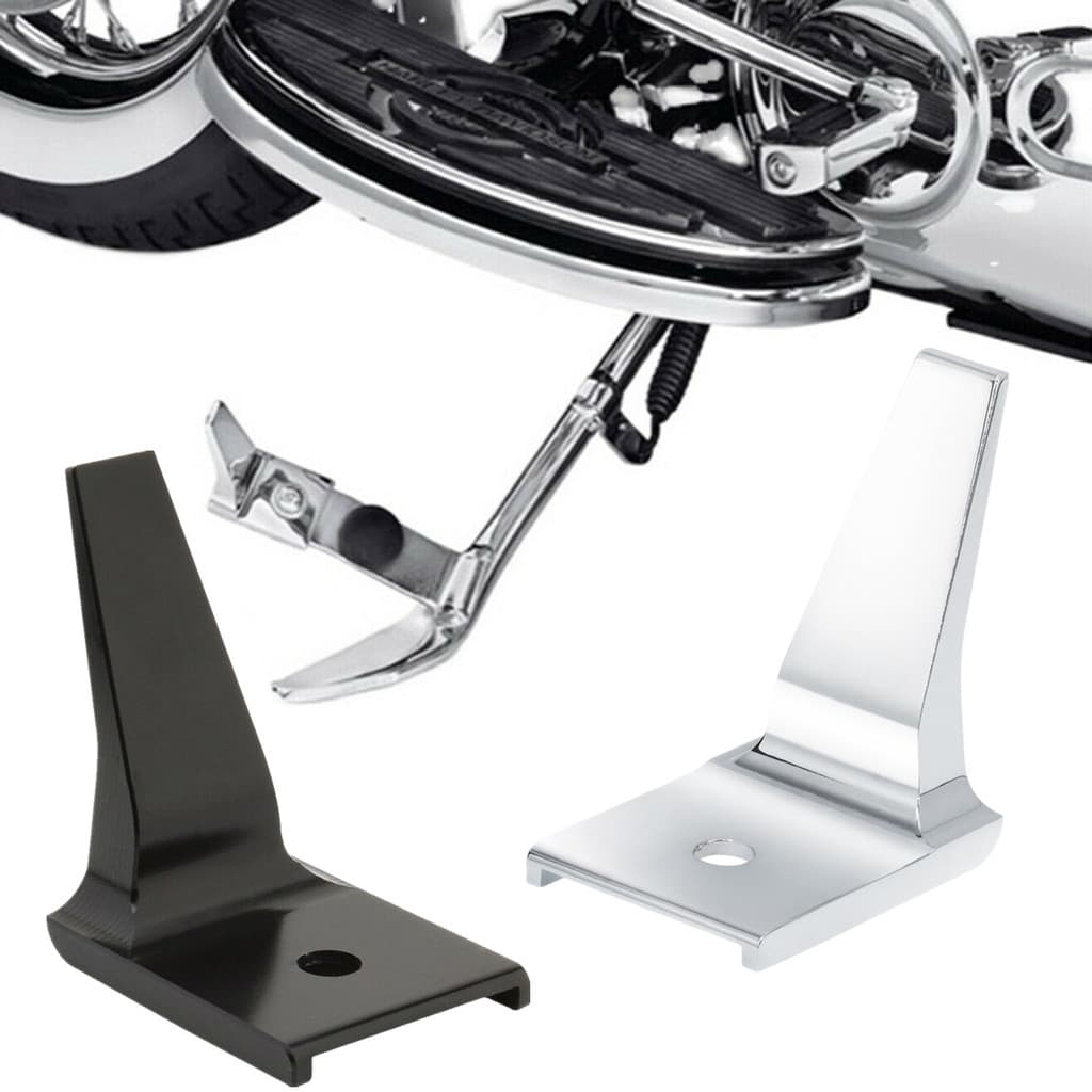 Suporte Lateral Da Motocicleta Pé Ampliador Placa Extensor Kickstand Para Harley Softail Fatboy Deluxe FLSTFBS FLSTN FLS