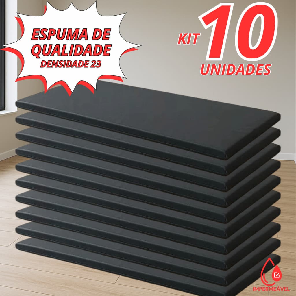 Kit Colchonete Premium Impermeável  90 x 40 x 03 D23 - Para Academias - Yoga - Atividades Físicas