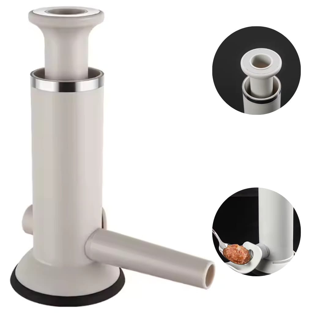 Kit Máquina Embutir Fazer Linguiça Salsicha Caseira + Fúnil