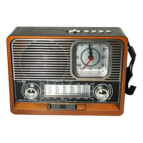 Rádio Am Fm Retrô Vintage Bluetooth Pen Drive Bivolt Ecooda