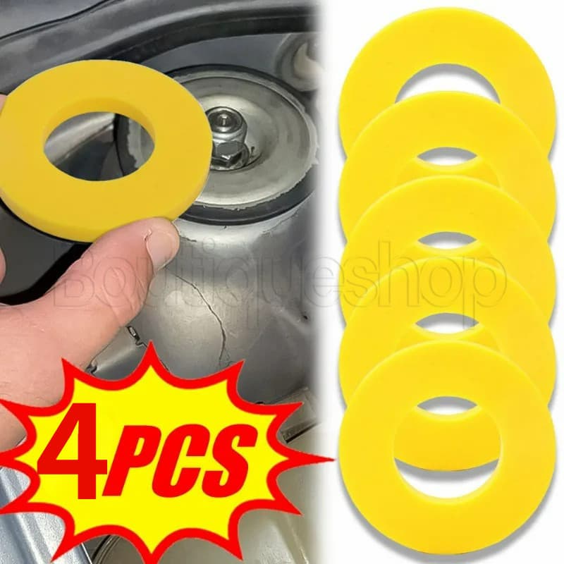 Almofada Silenciadora Para Carro 4/2/1PCS-Arruela Amortecedora De Choque-Junta Amortecedores De Borracha De Redução De Ruído-Suspensão Da Torre Dianteira Automática