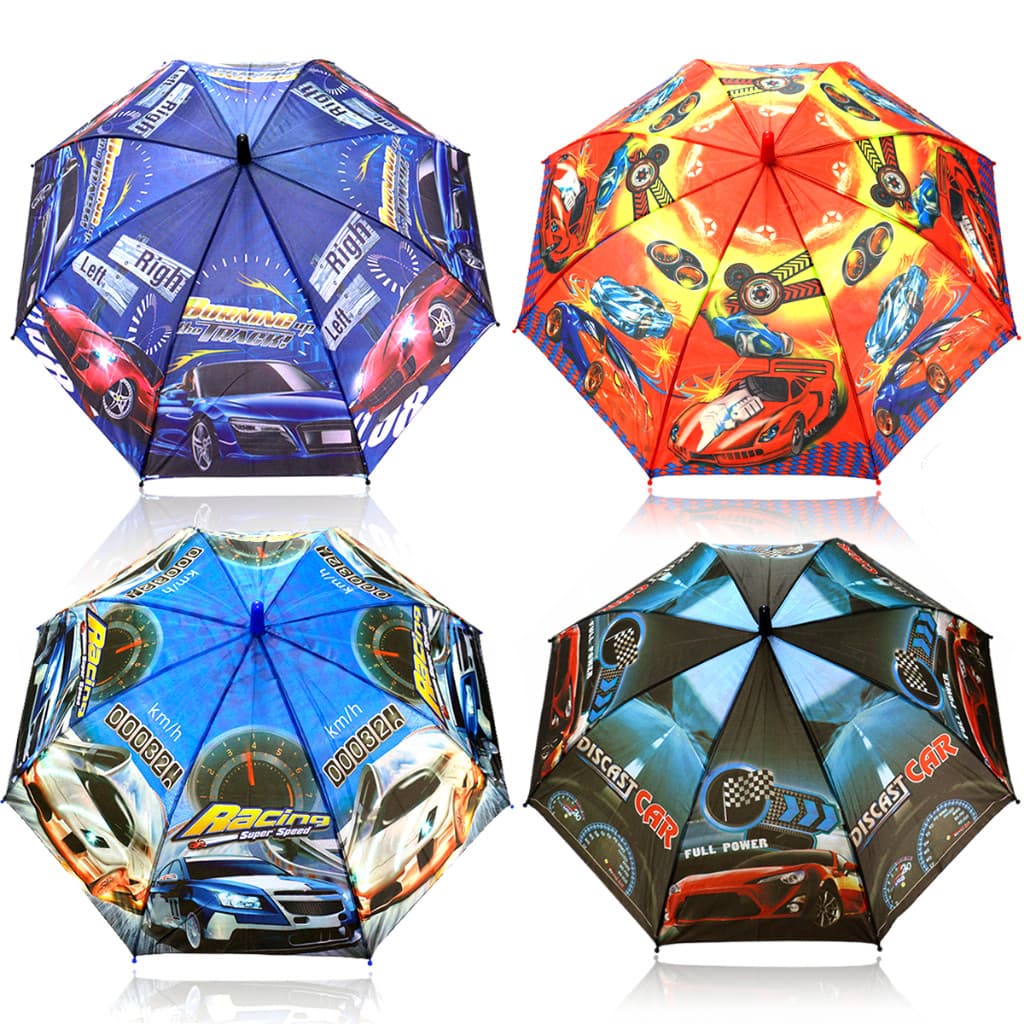 Guarda Chuva Infantil Automático Menino Avião Motos Carros |Robo Sortida Aleatoria