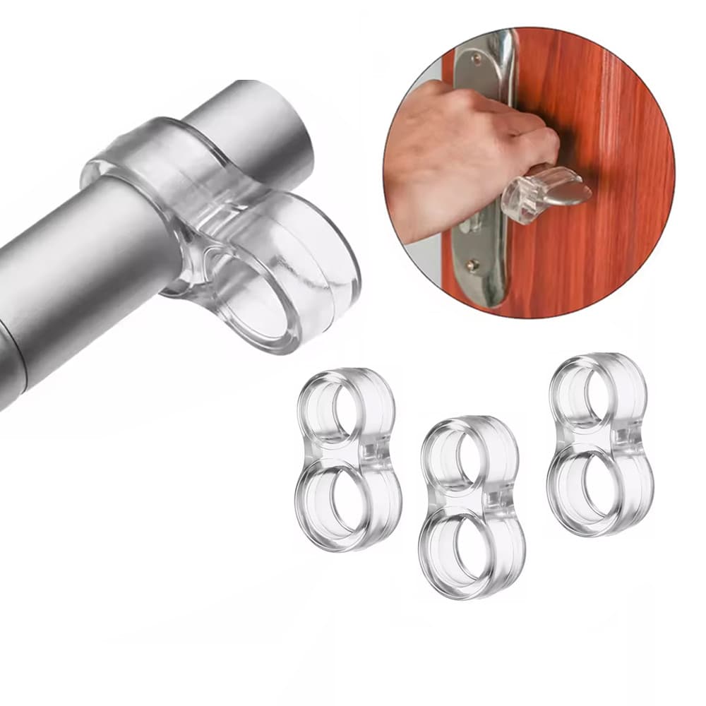 Protetor Maçaneta Porta Silicone Antimpacto 3 Peças