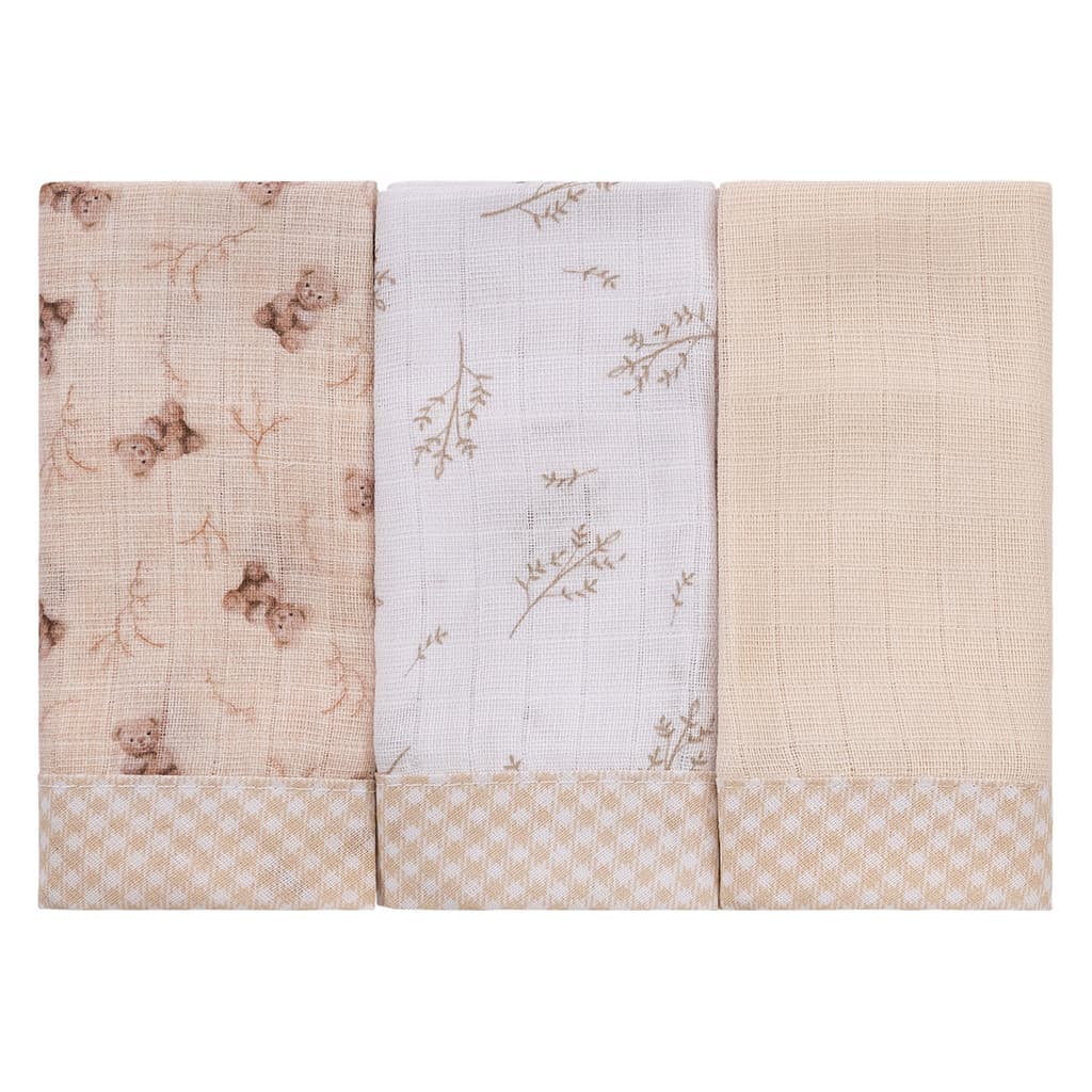 Pano de Boca 03 Unidades para Bebê Baby Joy Fábula