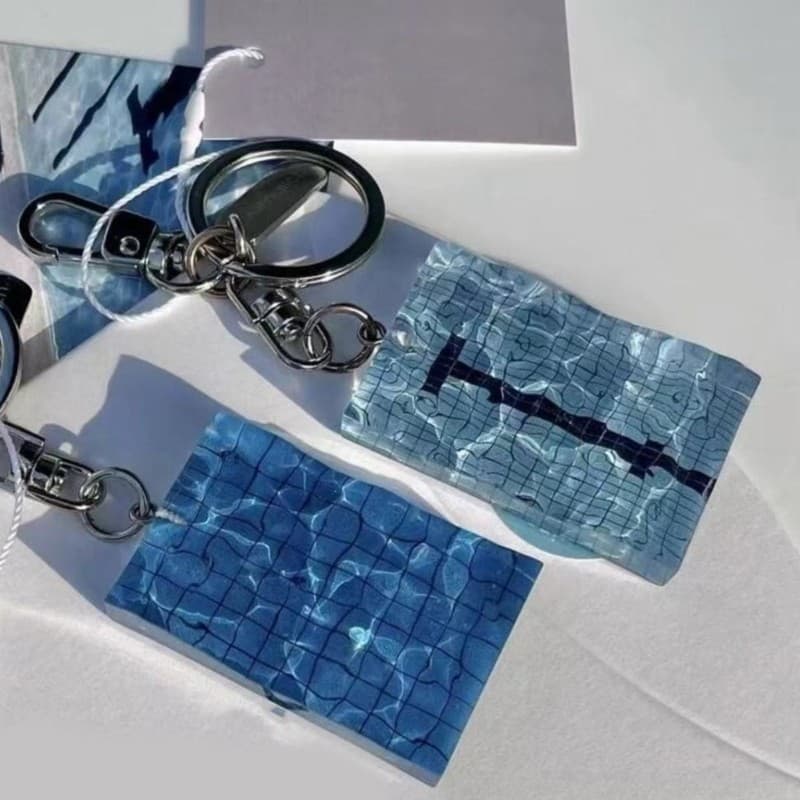 TENB Piscina Chaveiro Bolsa Charme Elegante Pingente Chaveiros Carro