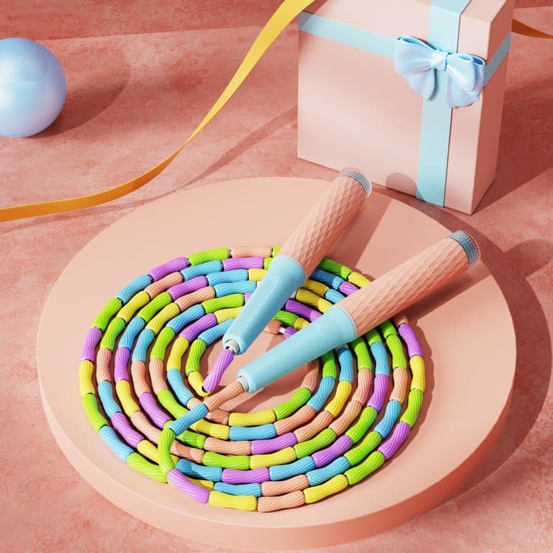 Corda De Salto Ajustável De 2,8m Macia Segmentada Para Crianças Estudantes Equipamentos Esportivos Adultos