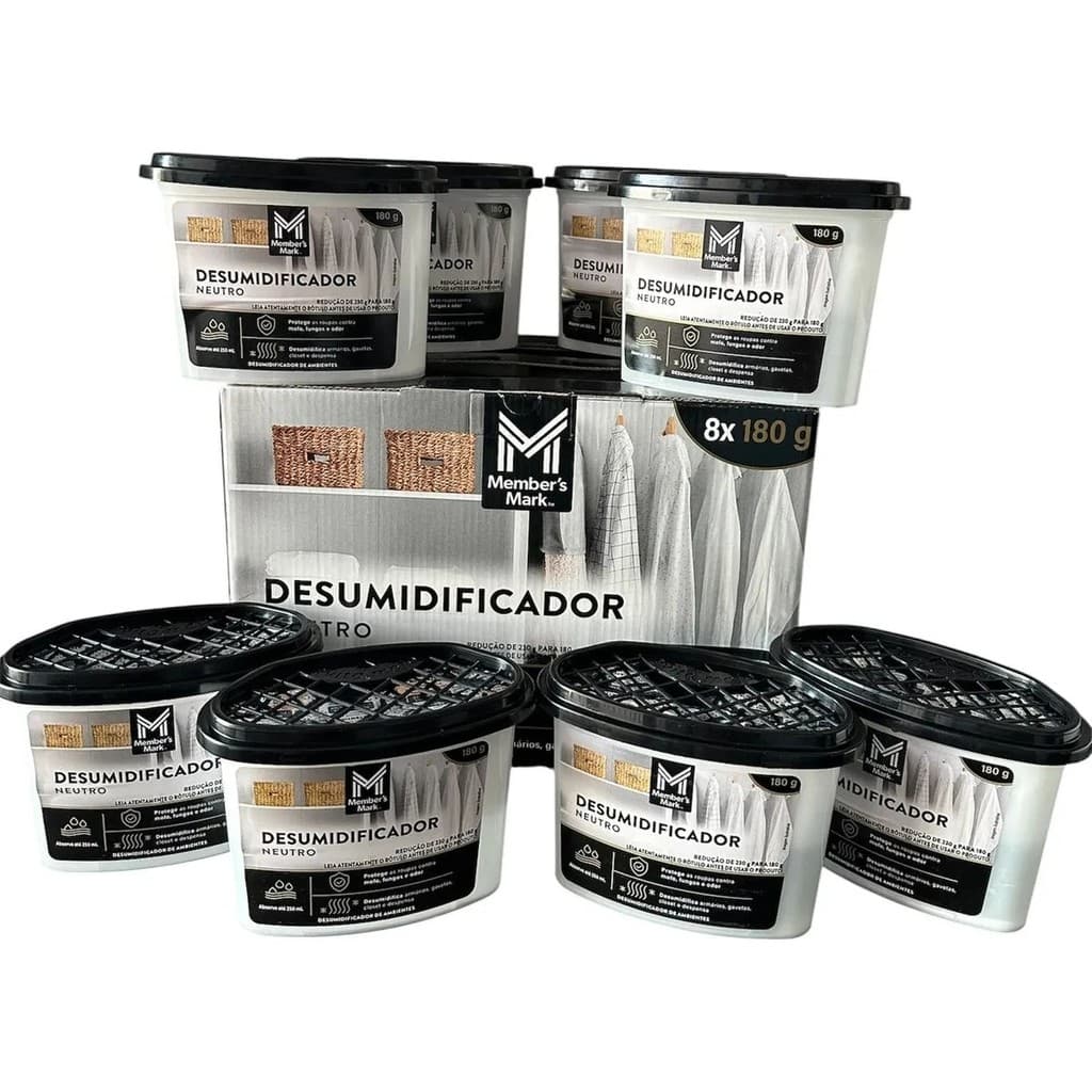 Anti Mofo Desumidificador Members Mark Neutro 8unid 180g