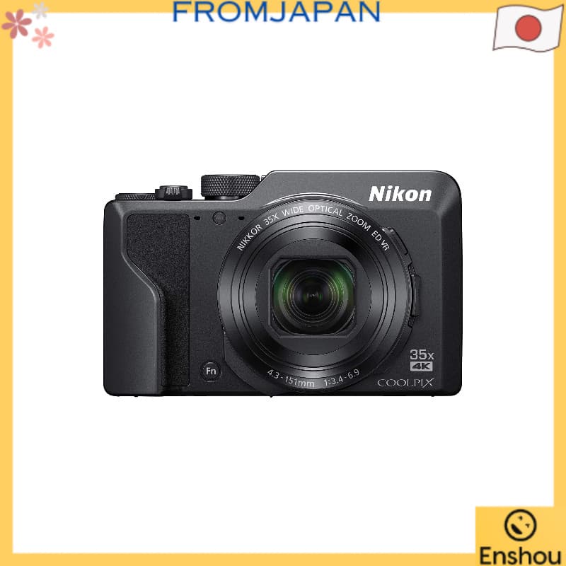 [USED]Do Japão [Usado] Câmera digital Nikon COOLPIX A1000 BK , zoom óptico de 35x , ISO6400 , EVF com sensor ocular , cor preta ,