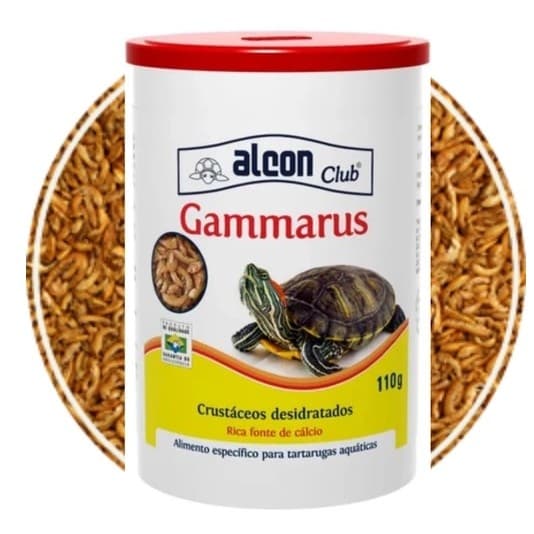 Ração Alcon Gammarus 110gr Alimento Para Tartaruga