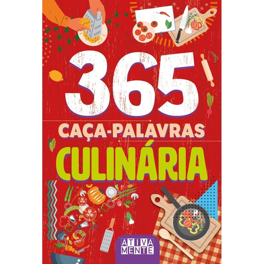 Livro 365 Caca-Palavras - Culinaria