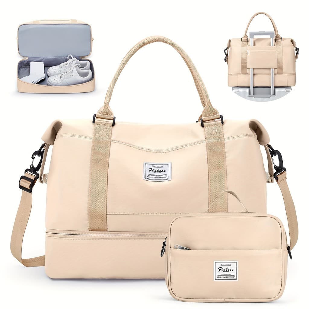 Bolsa Mala Para Viagem Academia Multifuncional De Grande Capacidade De Camada Dupla