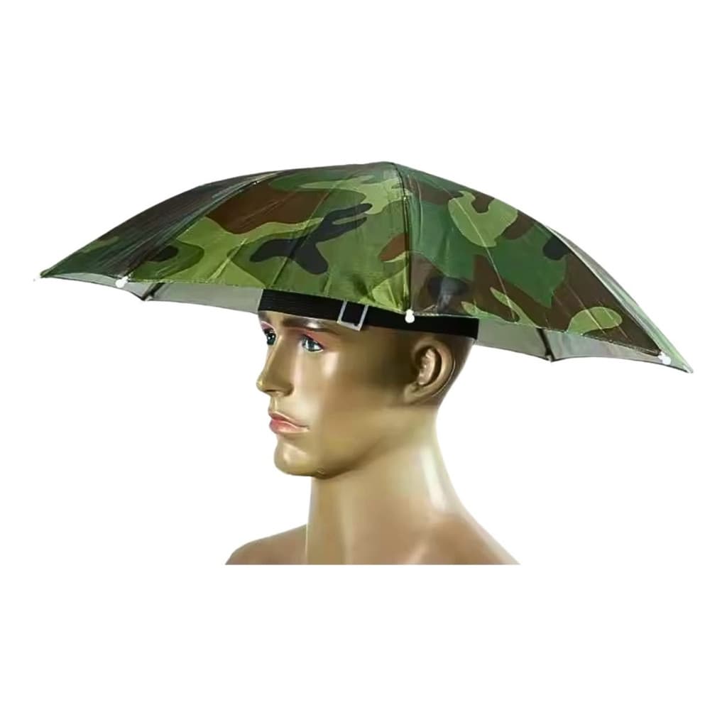 Chapéu Guarda Chuva De Cabeça Para Pesca e Acampamento Atividades ao Ar Livre Com Proteção Uv