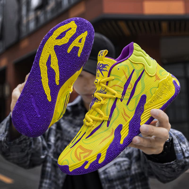 Moda Sole Grosa Youth Basquete Tênis Novos Calçados Esportivos Para Homem Versátil