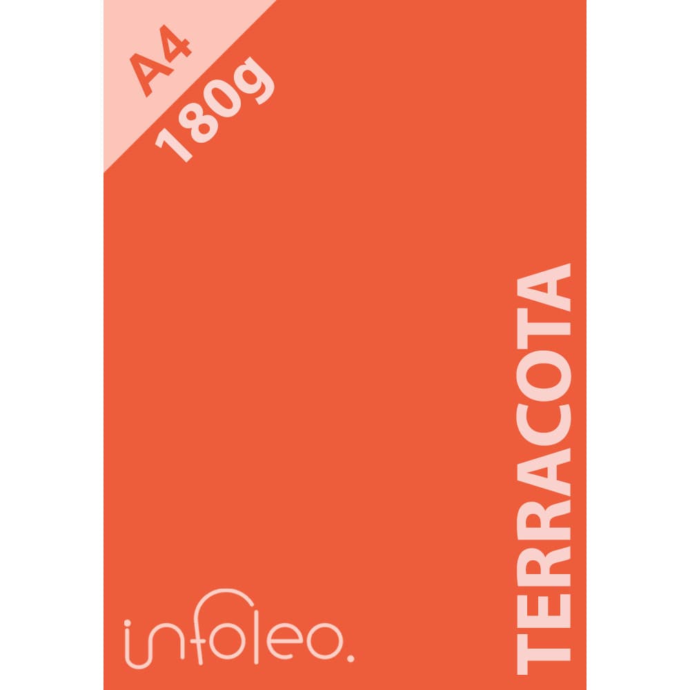 Papel A4 180g Terracota Color Plus Sensationplus