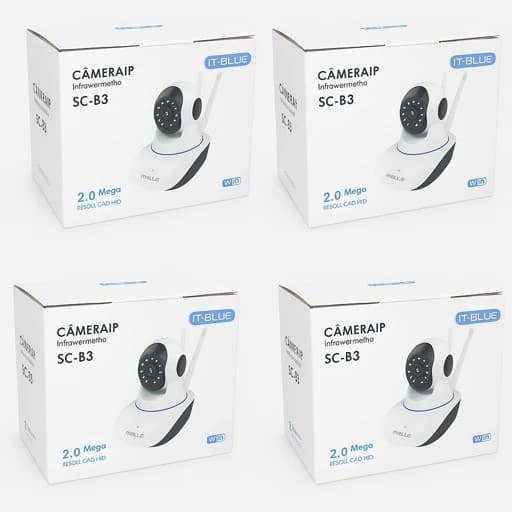 Kit-4 Camera Wifi De Segurança 1080p 2.0 Megapixel App Yooseer