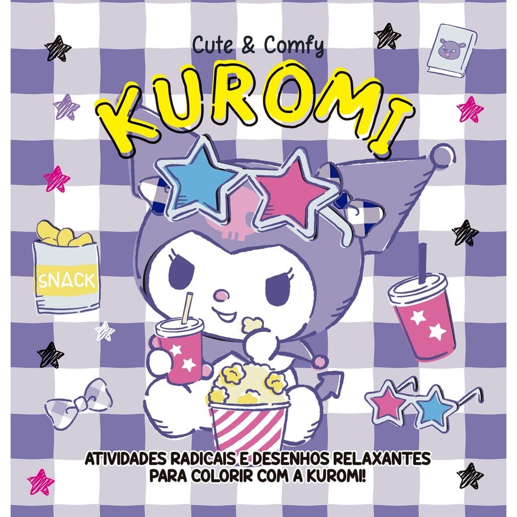 Kuromi Cute & Comfy - Livro para Colorir Infantil