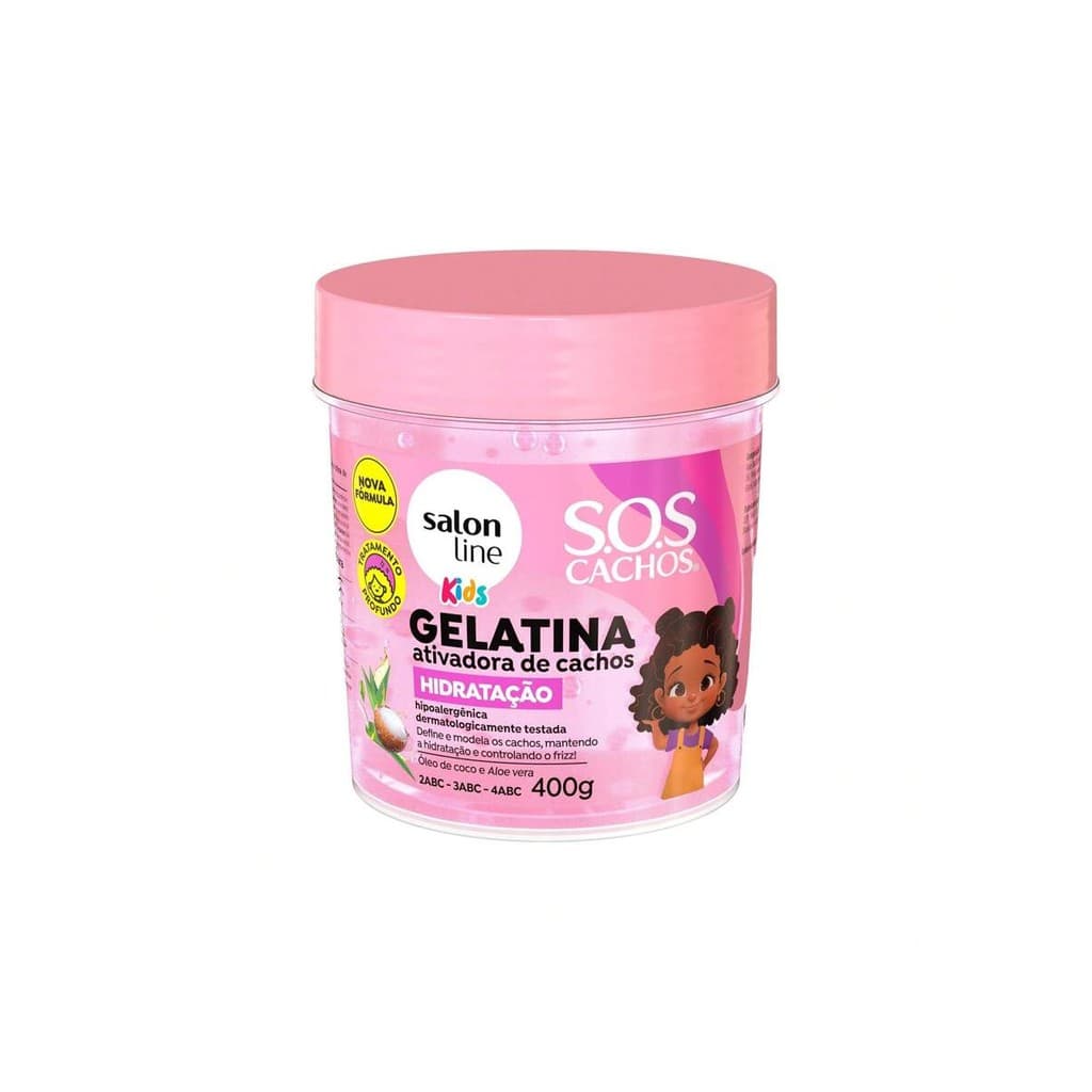 Salon Line Gelatina Ativadora de Cachos SOS Cachos Kids Hidratação 400g