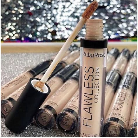 Corretivo Líquido Flawless Collection Não Craquela, Acabamento Matte, Alta Cobertura - Ruby Rose HB-8080