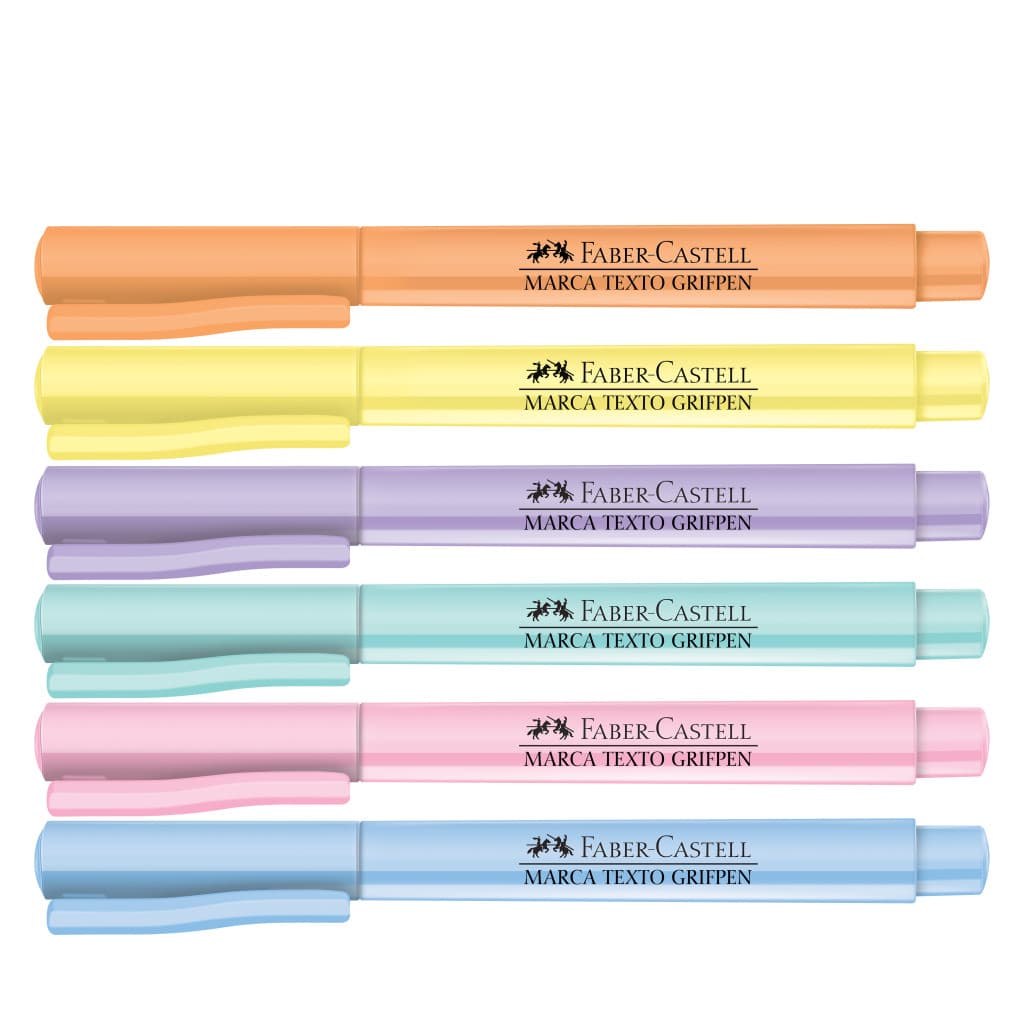 Marca texto faber castell pastel grifpen 1 unidade