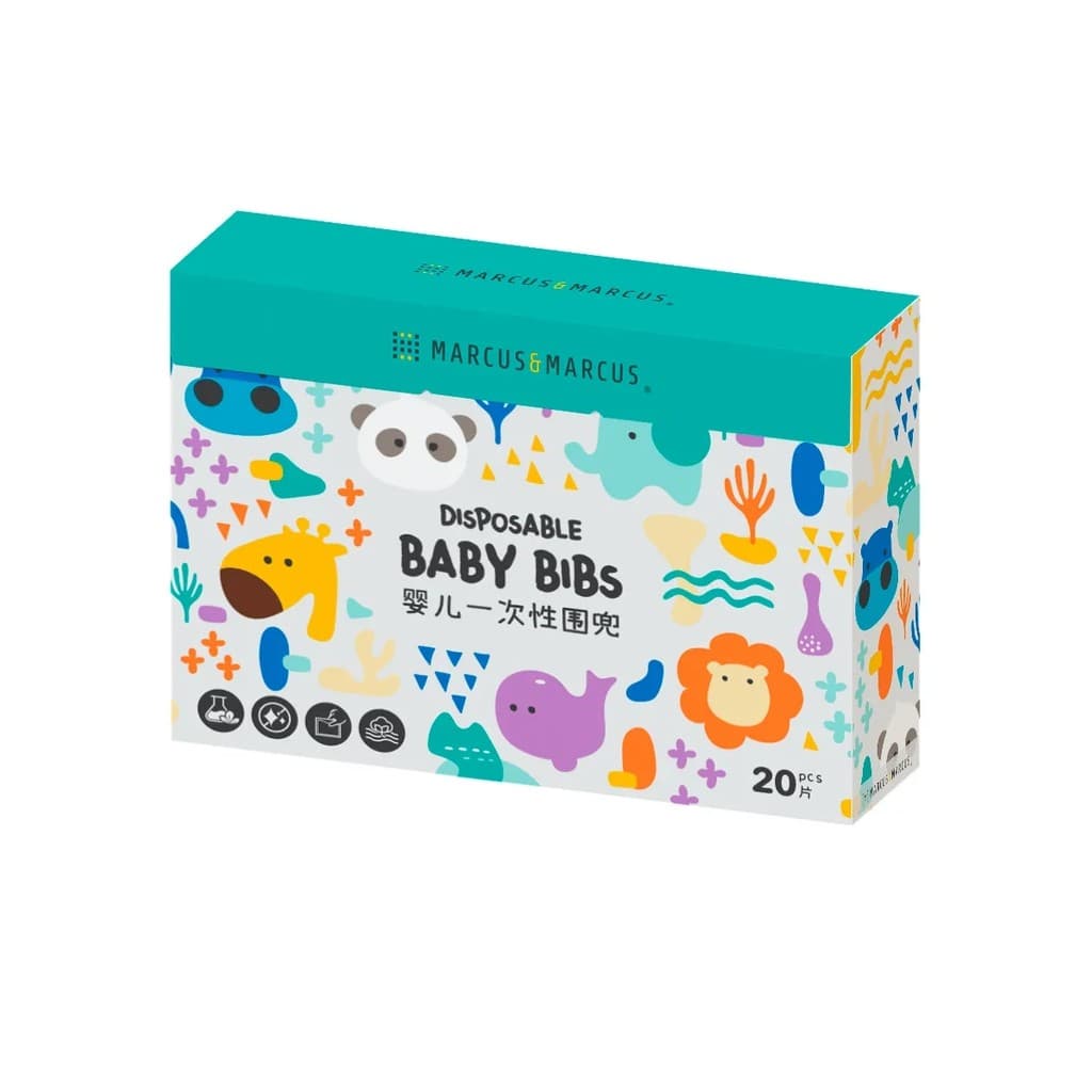 Babadores Descartáveis Absorventes Com Cata Migalha Ollie E Pebble 20 UN