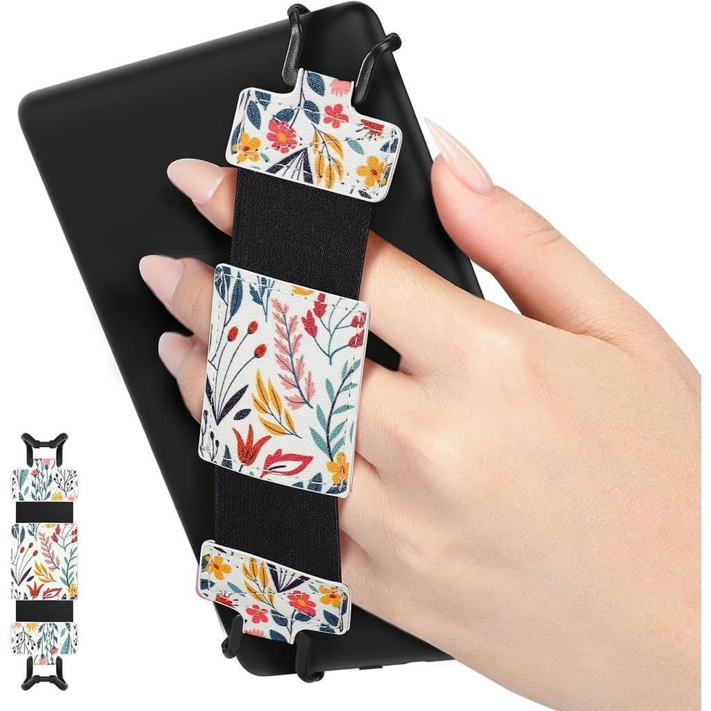 Alça De Mão Macia MoKo Para Tablet Kindle eReaders Fire/Kobo/Voyaga/Lenovo/Sony E-Book , Versátil Preta De Alta Elasticidade