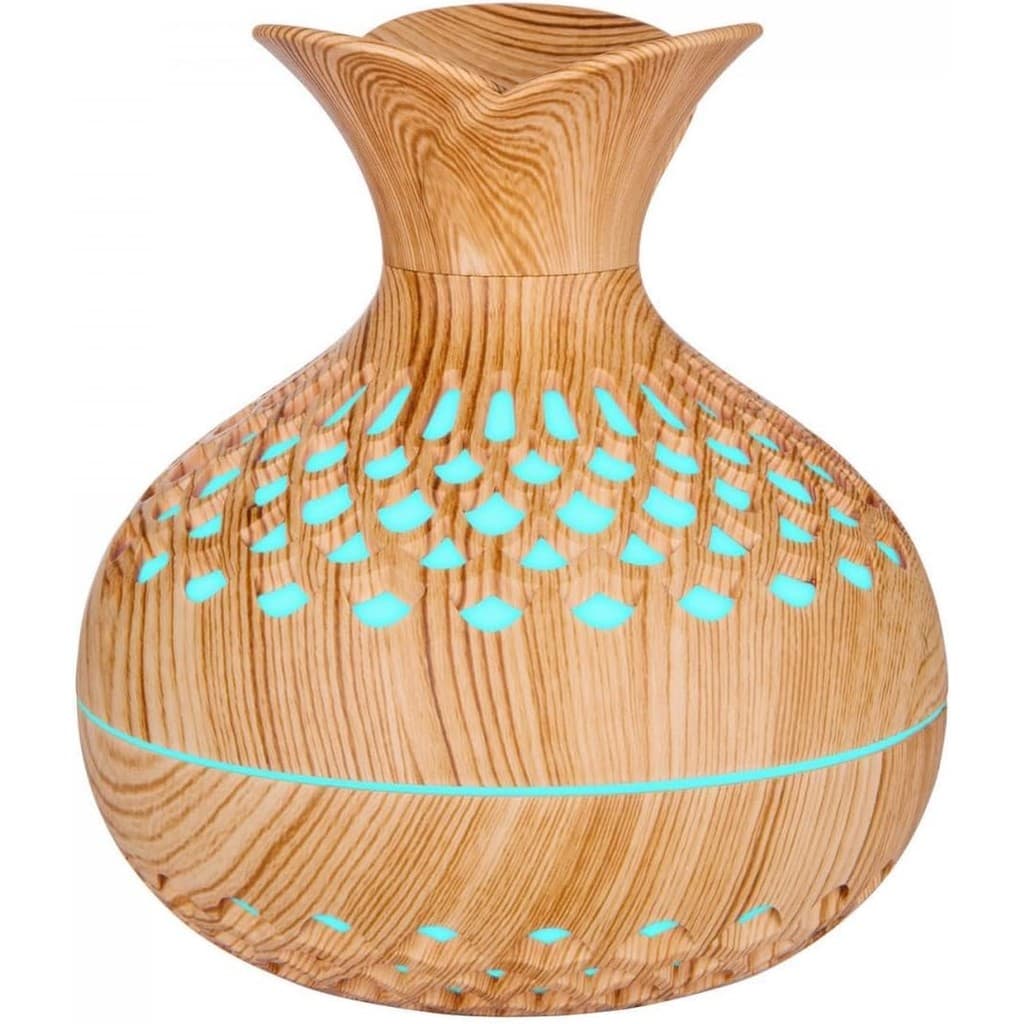 Difusor Aromatizador Umidificador Ultrassônico 300ml Flor Luz ambiente