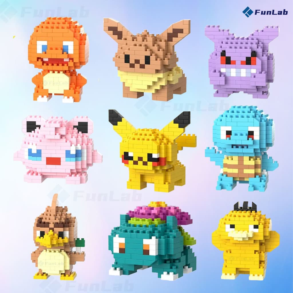 Mini blocos decorativos de montar perfeitos para colecionadores e amantes de decoração criativa