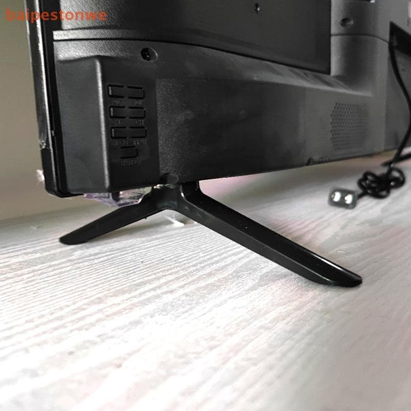[baipestonwe] 1 Par Base De Televisão Mesa Suporte Pernas Pedestal Substituição Montagem Perna De Plástico Pés Universal