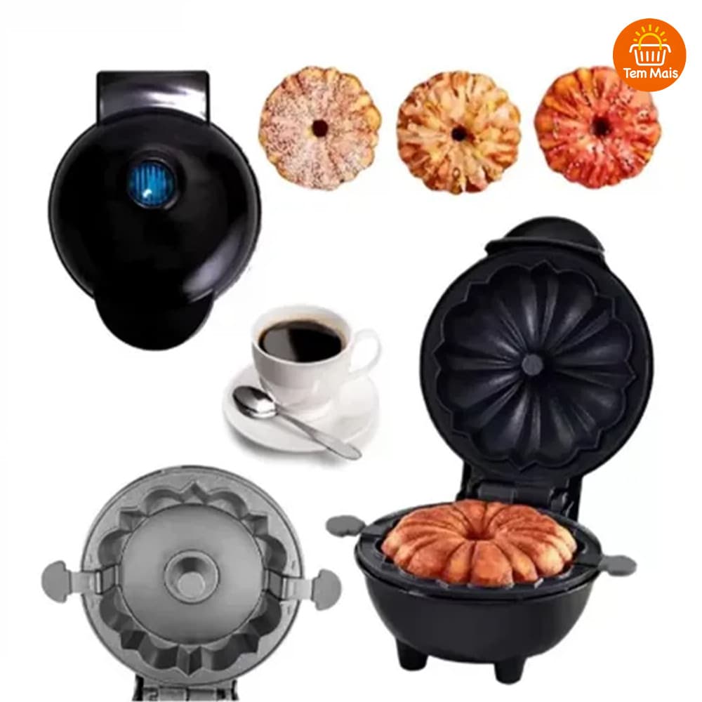 Máquina Elétrica de Assar Bolo com Cozedor de Ovos 110V Portátil