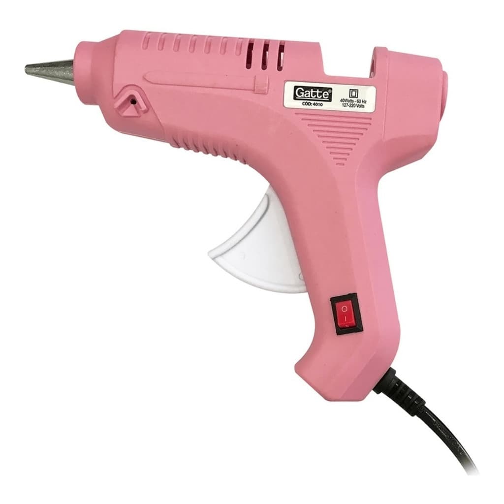 PISTOLA DE COLA QUENTE ROSA PARA ARTES PROFISSIONAIS DIY ESCOLAS