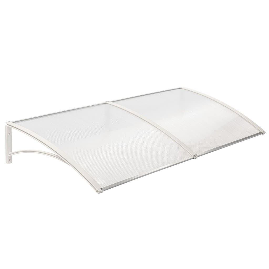 Toldo Policarbonato 1.60x50cm Proteção UV Cobertura Portas e Janelas