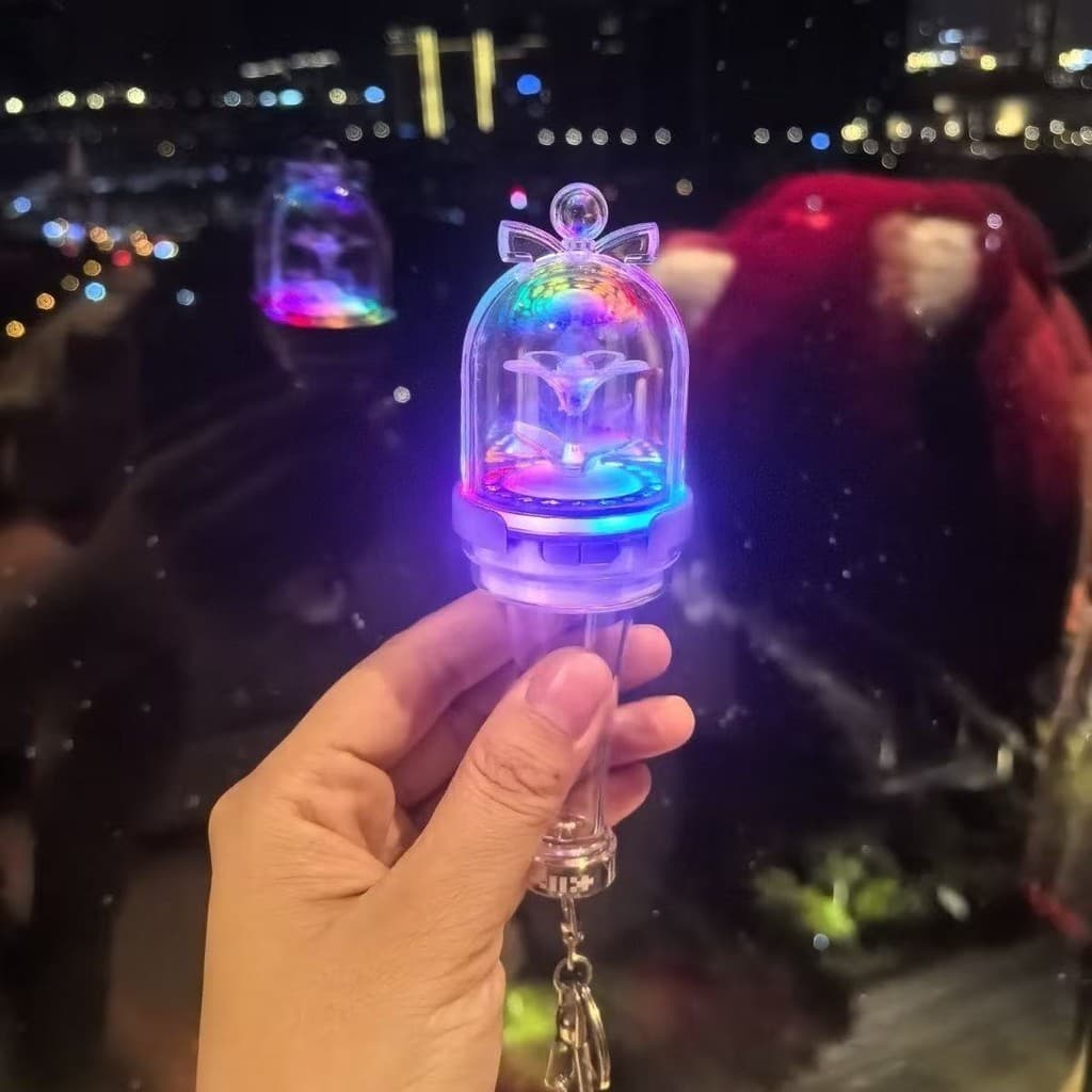 Kpop Idol ILLIT Mini Lightstick Chaveiro Wonhee Minju Concerto Glow Stick Chaveiros